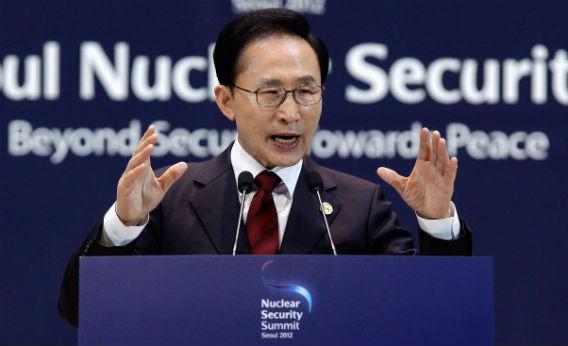 South Korean President Lee Myung-bak.